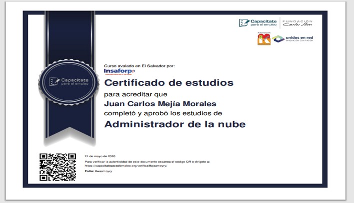 Certificación 20