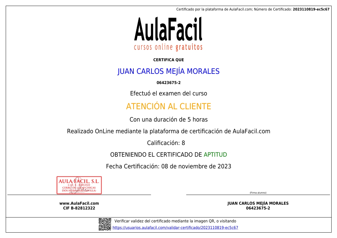 Certificación 5